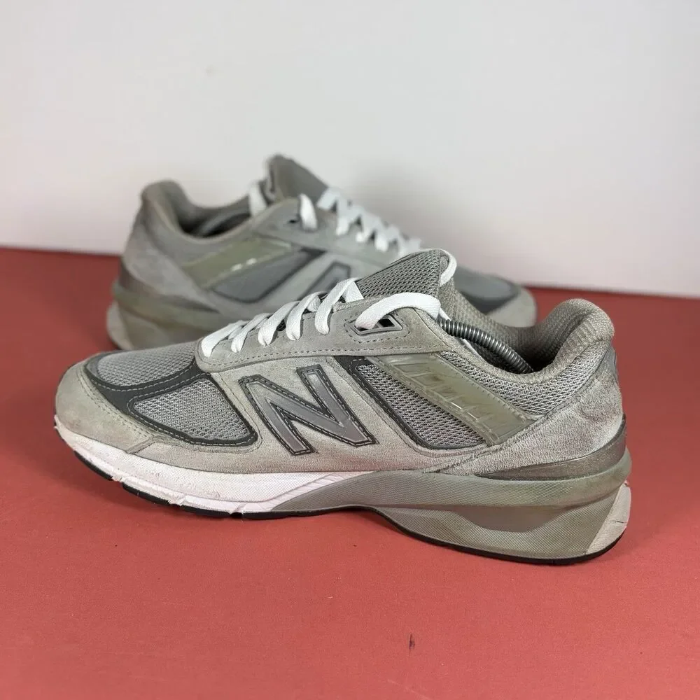 New Balance 990V5 Gray White Mens Size 9 Shoe Made in USA Castlerock